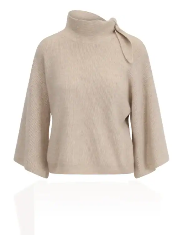 Oatmeal Cape Knit by Aimee Joyce London, view 11