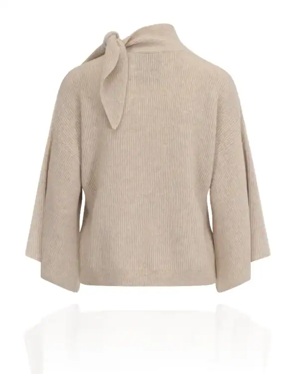 Oatmeal Cape Knit by Aimee Joyce London, view 12