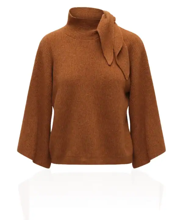 Rusted Relaxed Short Sleeve Knit Large by Aimee Joyce London, view 5