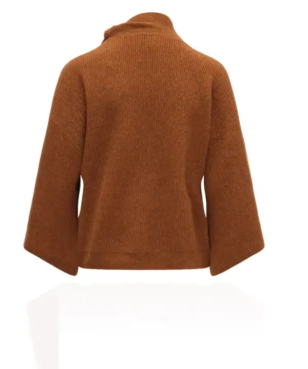 Rusted Relaxed Short Sleeve Knit Large by Aimee Joyce London, view 4