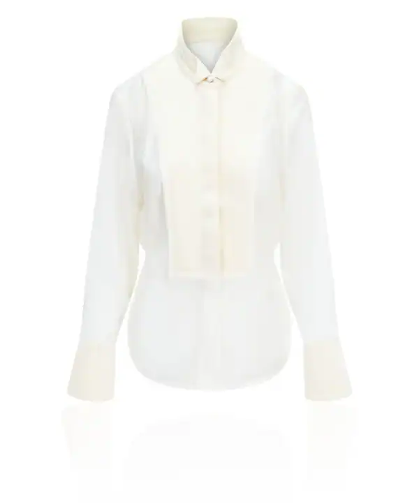 Women's Wear Boutique White Tux Shirt, London Luxury Boutique