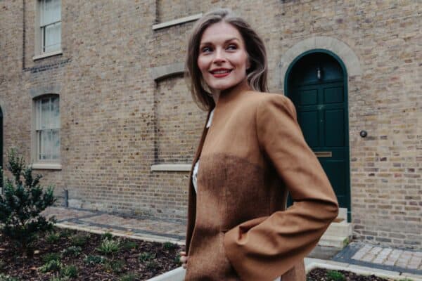 The Two-Tone Moire Coat by Aimee Joyce London, view 19