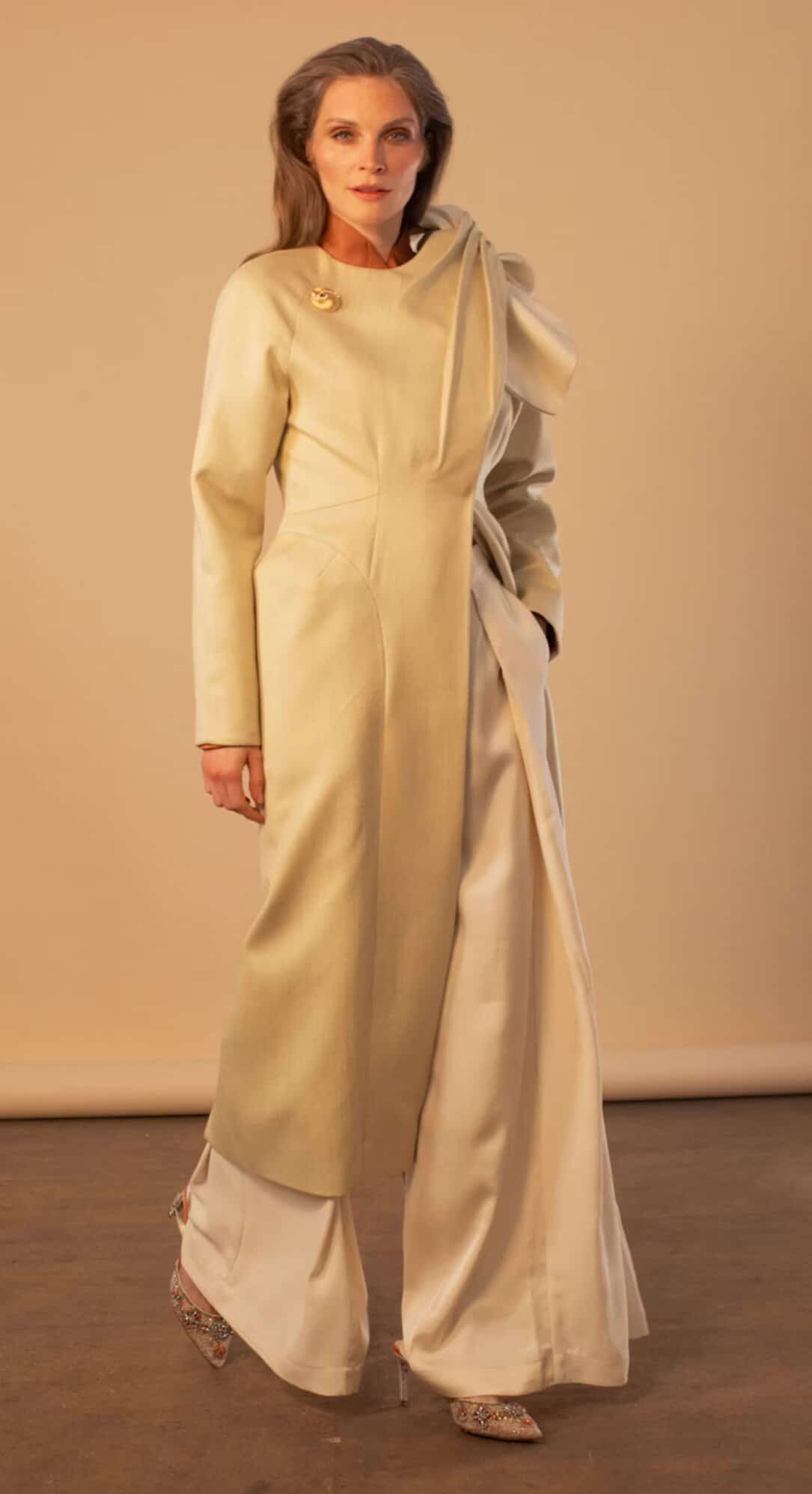 Draped Dress Coat 9 Draped Dress Coat - Image 9