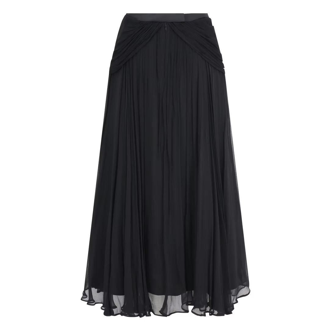 The Black Draped Skirt 2 The Black Draped Skirt - Image 2