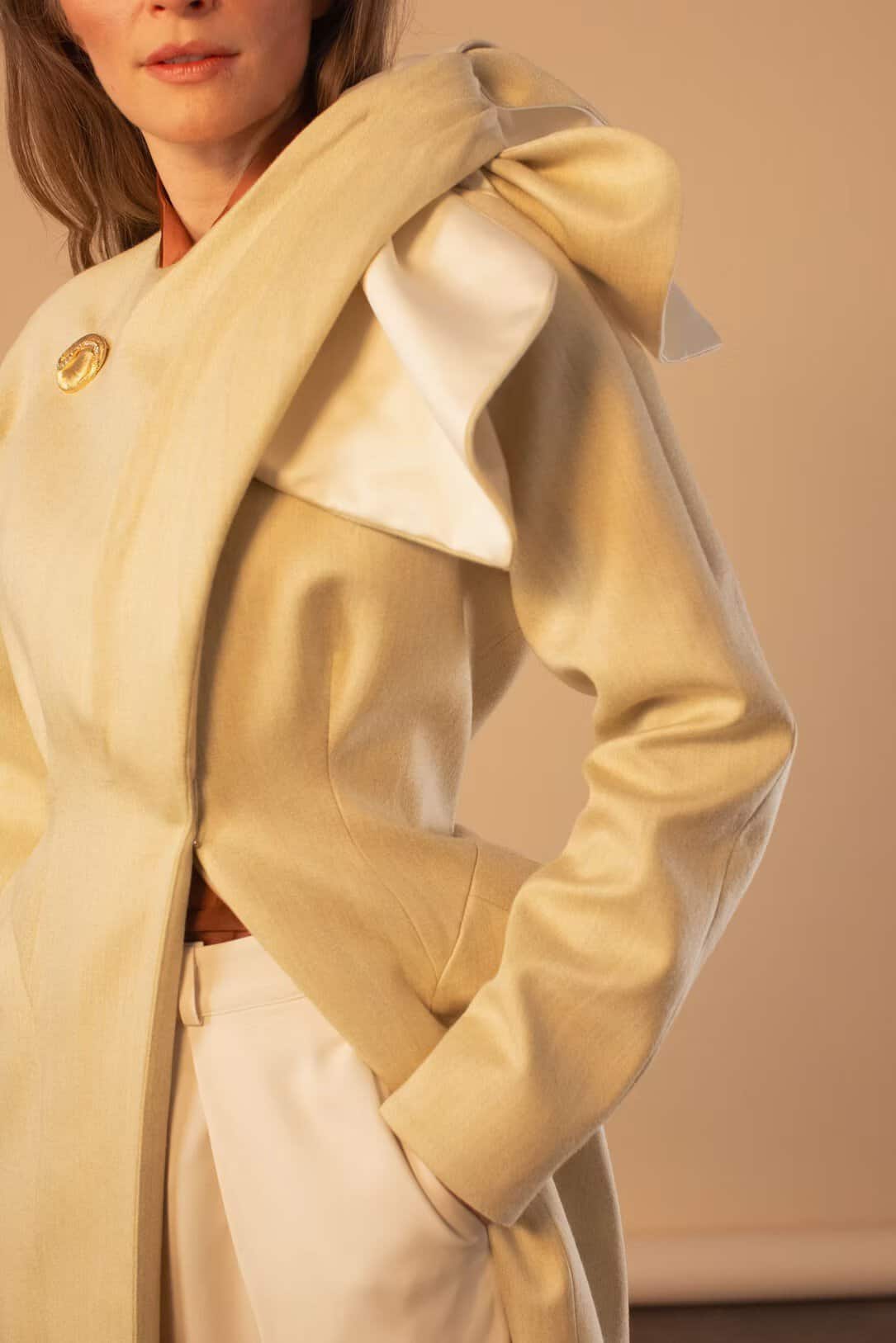 Draped Dress Coat 10 Draped Dress Coat - Image 10