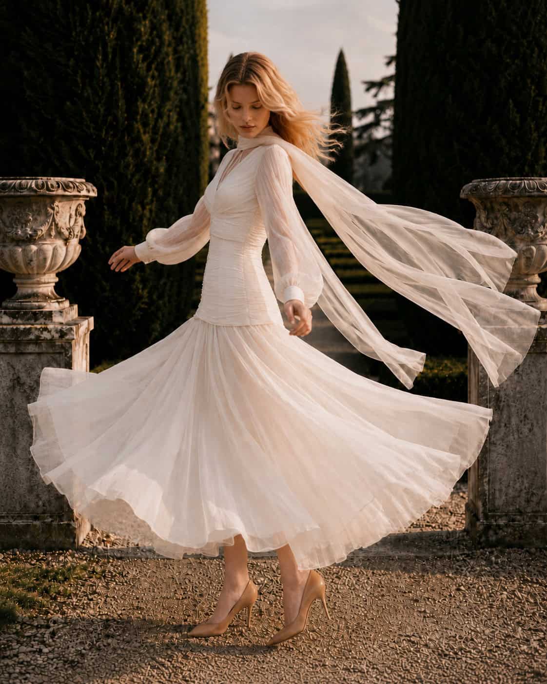 The Audrey 4 champagne tux shirt The Audrey bodice in ivory