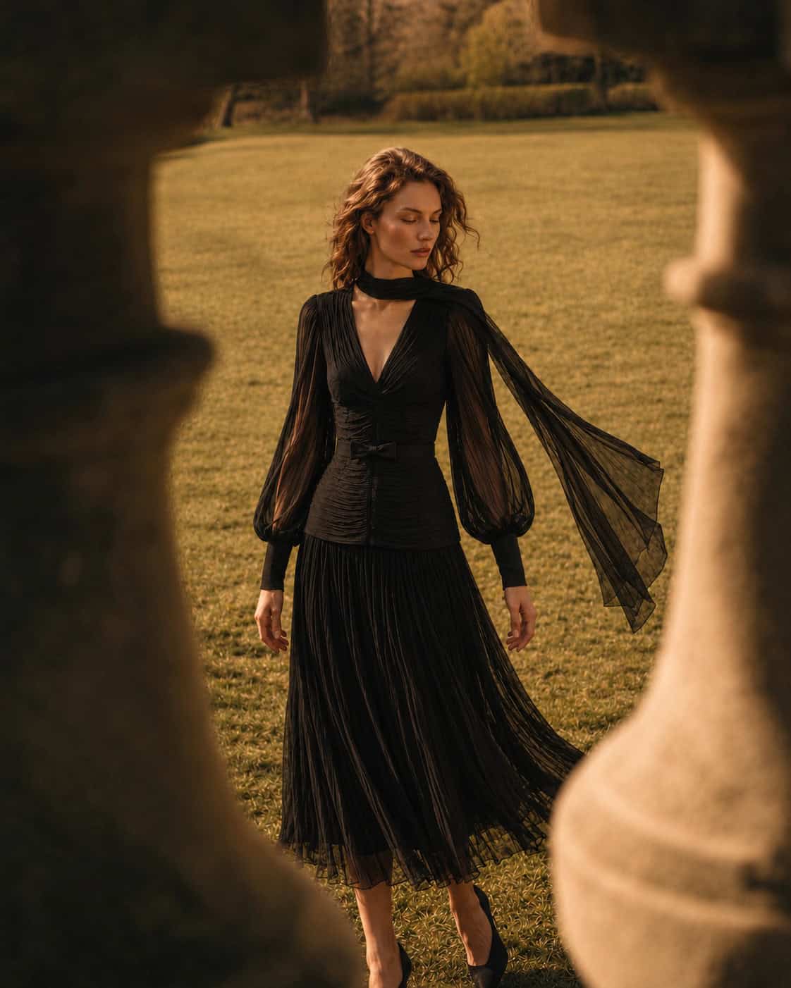 The Audrey blouse in black 7 champagne tux shirt The Audrey black bodice