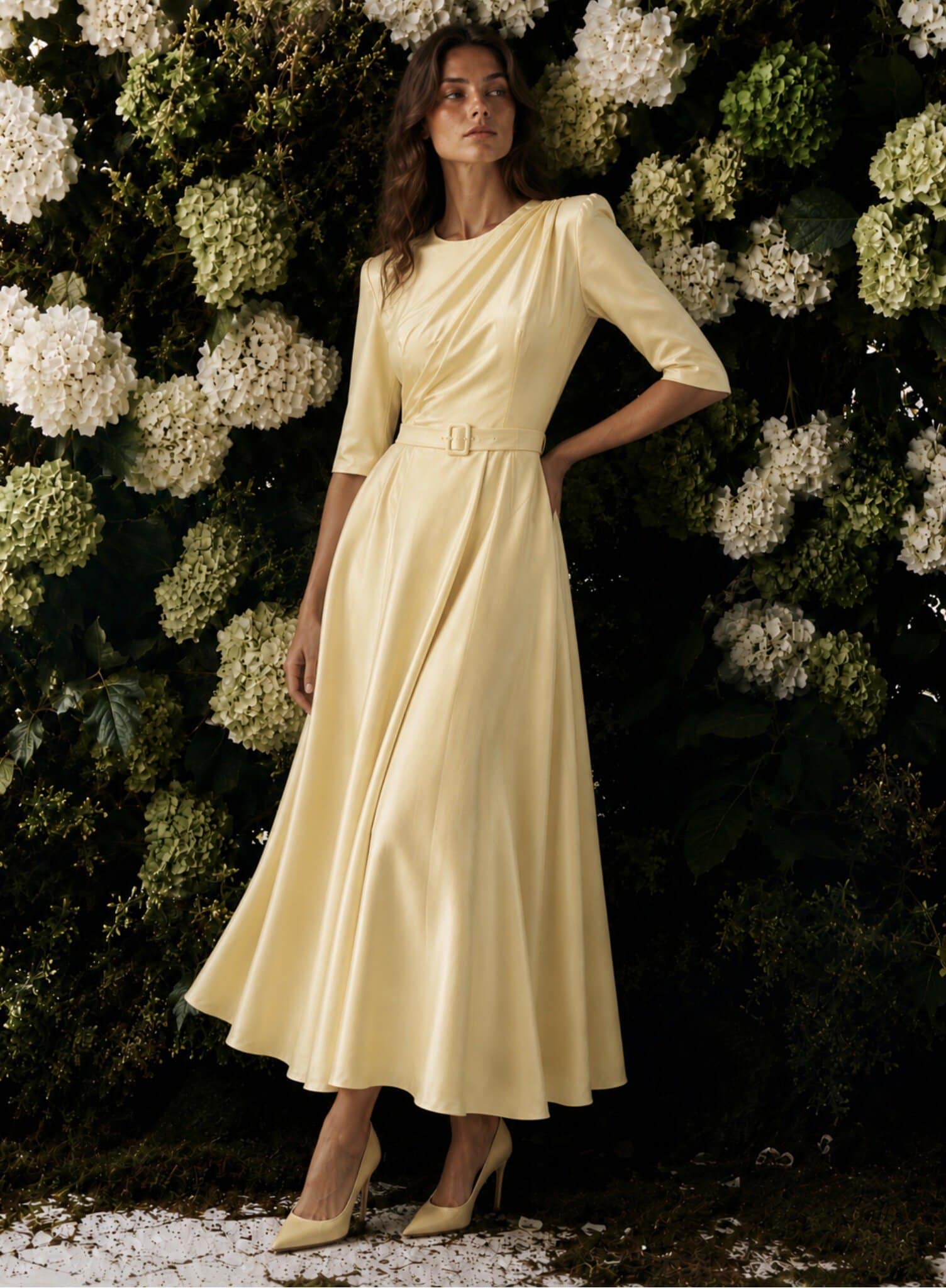 The Primrose Dress in Butter Yellow 3 Yellow tee dress