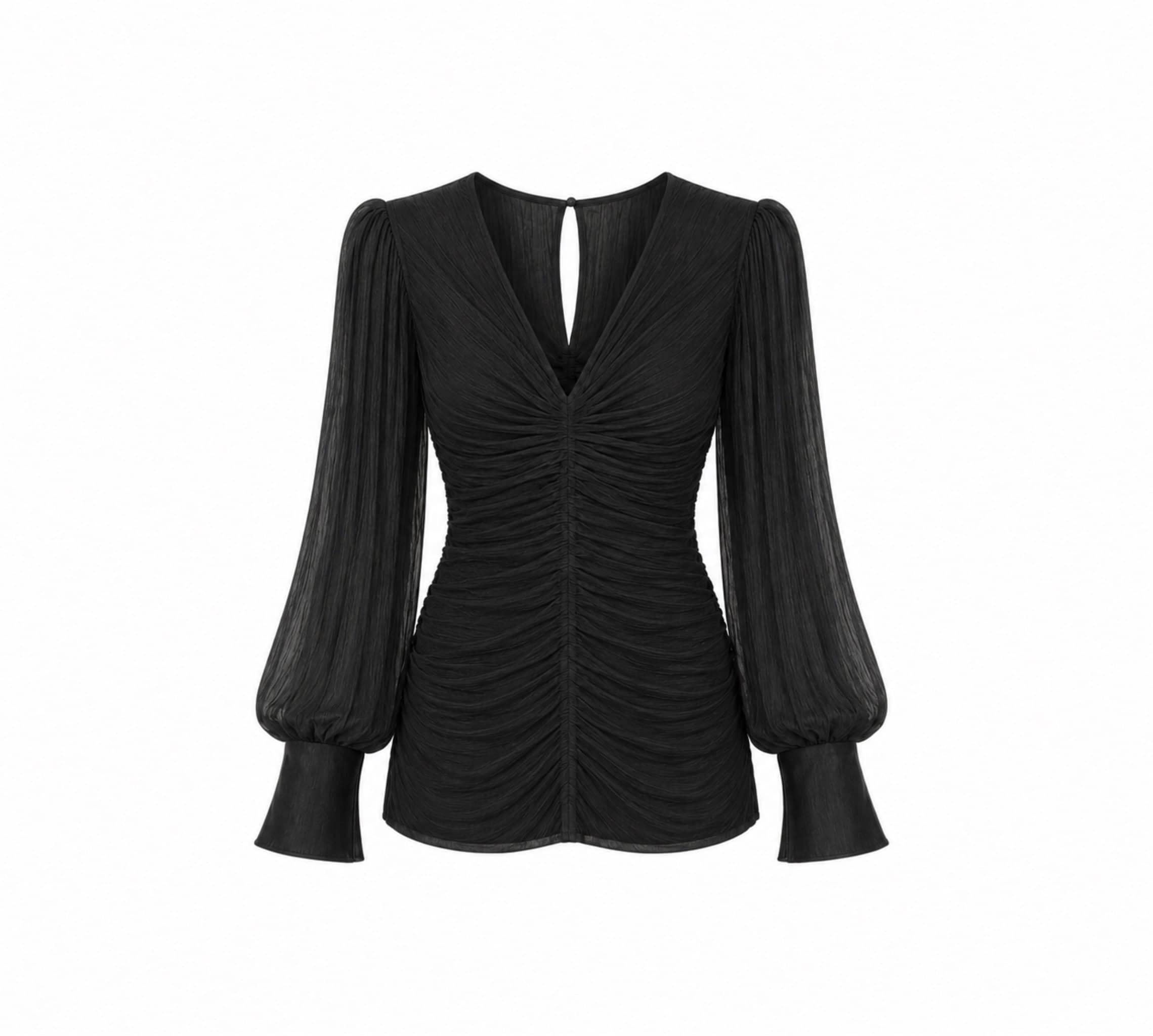 The Audrey blouse in black 2 champagne tux shirt The Audrey blouse in black chiffon