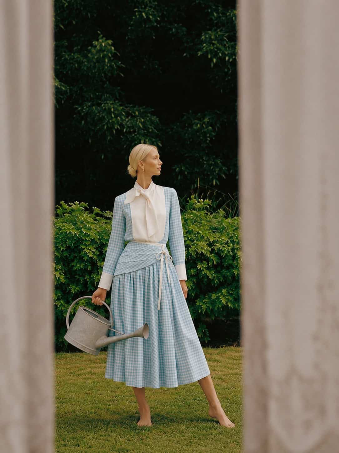 The Tilda Skirt 7 Tilda gingham tux shirt