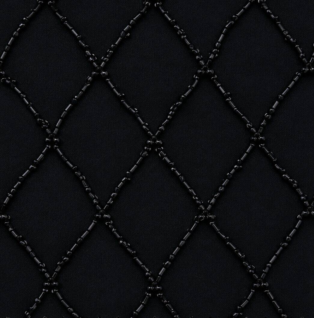 Embellished Quilted Tux Shirt in Black 5 Embellished Quilted Tux Shirt in Black - Image 5
