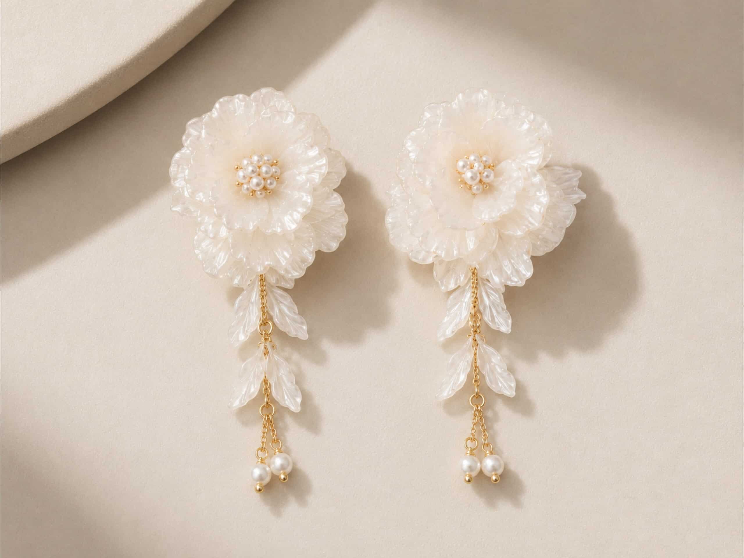The Floral Droplet Earring 4 The Floral Droplet Earring - Image 4