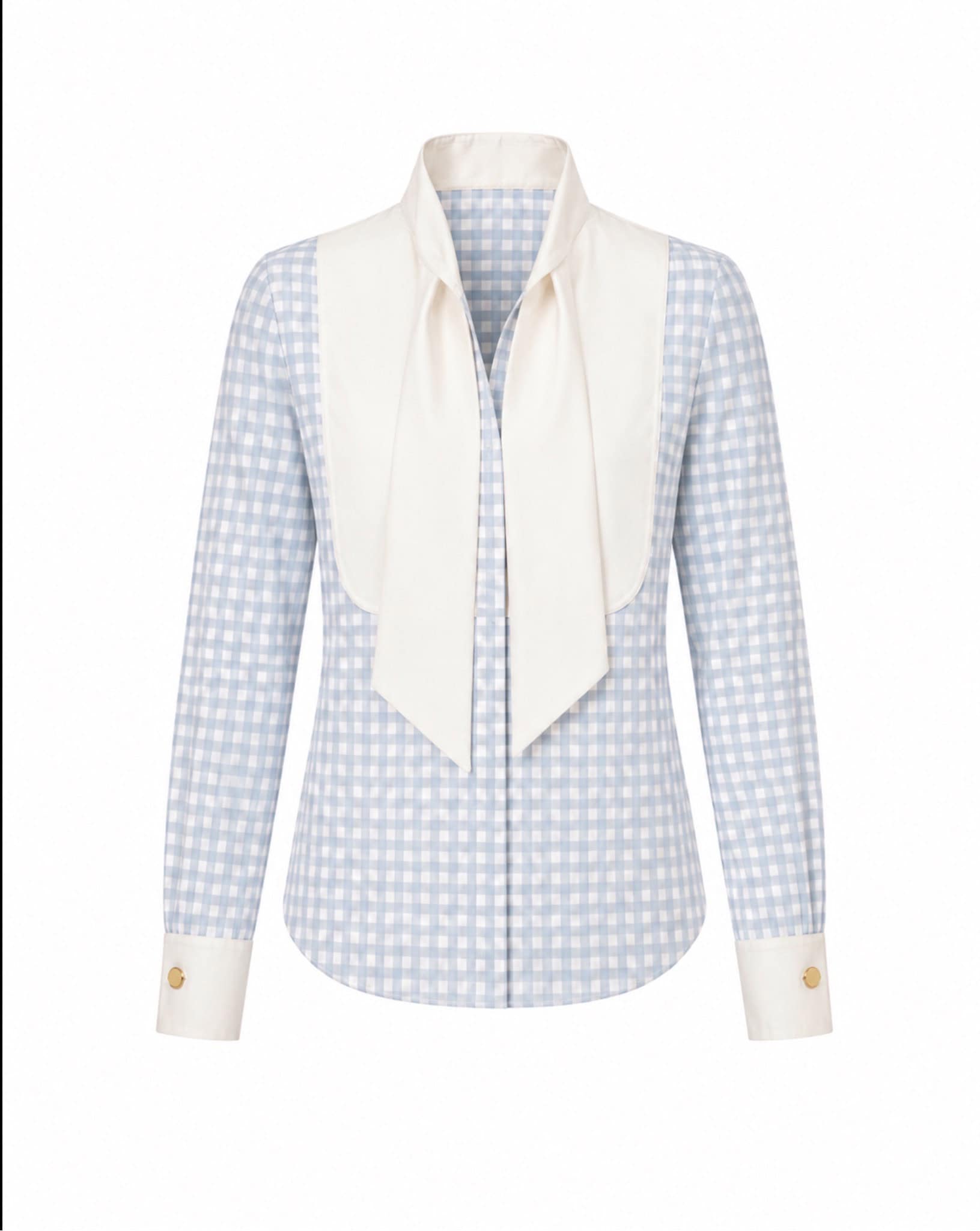 The Tilda Shirt 8 champagne tux shirt Tilda gingham tux shirt